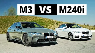 BMW M240i Cabrio kontra nowe BMW M3 - z dziką przyjemnością...