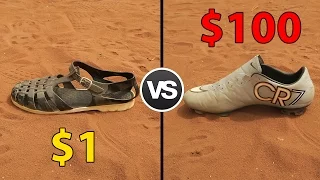 $1 Vs. $100 FOOTBALL BOOTS !!!