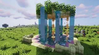 Minecraft | How to build a fountain | Майнкрафт |  Как построить фонтан