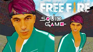 SQUID GAME with FREE FIRE FRIENDS 🤣🎬  لعبة الحبار مع صديقك فري فاير