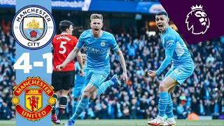 HIGHLIGHTS Man City 4-1 Man United | De Bruyne, Mahrez & Sancho Goals | MANCHESTER IS BLUE! 🔵