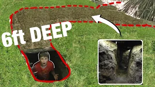 *Secret* Underground Tunnel in our Backyard!!