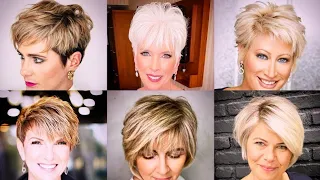 Short Hairstyles And Haircuts For Older Women | Low Maintenance Haircut Ideas | Choppy Hairstyles