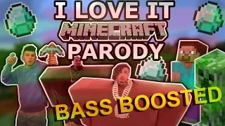 Kanye West & Lil Pump - "I LOVE IT" MINECRAFT PARODY (BASS BOOSTED)