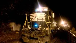 NS roots-blown GP38-2 turning power on CF Line wye