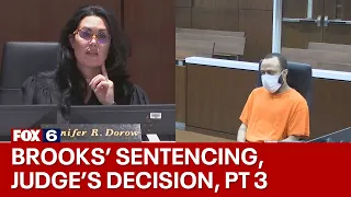 Darrell Brooks sentencing: Judge's decision (part 3) | FOX6 News Milwaukee