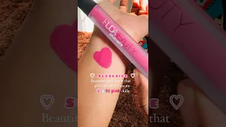 Pink love 🩷🫶#hudabeauty #lipstick #shorts #ashortaday #swatches #unboxing #malayalam