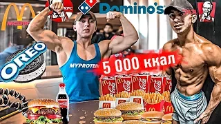 Мой ЧИТ-МИЛ День. 5000 ккал / ПРИСЕД 225 кг и СТАНОВАЯ 230 кг / МегаВлог