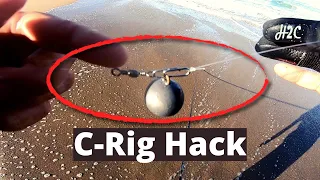 Carolina Rig Hack lets you swap to lures to bait- Surf Perch Fishing