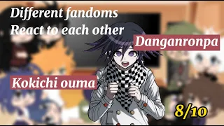 different fandoms react to each other (8/10) Kokichi Ouma, Danganronpa