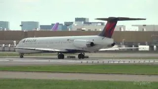 Delta Air Lines MD-88 Rocketing out of Minneapolis HD