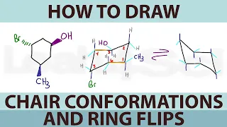 How to Draw Cyclohexane Chair Conformations and Ring Flips