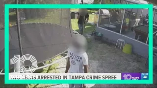 2 teens arrested, accused of going on crime spree across Tampa