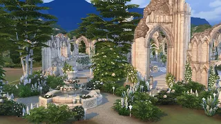 Wedding venue in Ruins / THE SIMS 4 / NO CC / stop motion