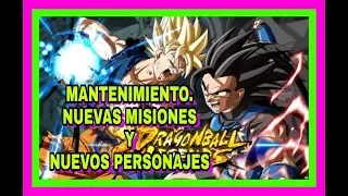 DRAGON BALL LEGENDS MANTENIMIENTO, NUEVOS EVENTOS