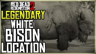 WHERE TO FIND THE LEGENDARY WHITE BISON LOCATION + HUNT - RED DEAD REDEMPTION 2