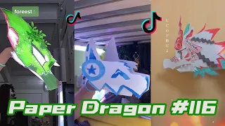 Dragon Puppet Crafts - Paper Dragon TikTok Compilation #116