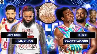 Jimmy & Jey Uso Vs Big E & Xavier woods For The Wwe Tag Team Championship | WWE 2K23
