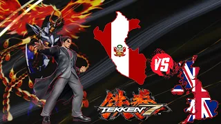 Tekken 7. Sergie Mazter (Kazuya) vs UK. "El Ave Fenix del Perú!"