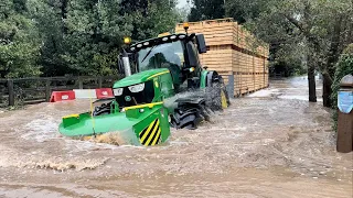 Rufford Ford FLOOD at 5FT with farmer in tractor that has had enough of closure | part 142