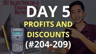 PROFIT AND DISCOUNT PROBLEMS| 1001 Solved Problems in Engineering Mathematics (DAY 5) #204-#209