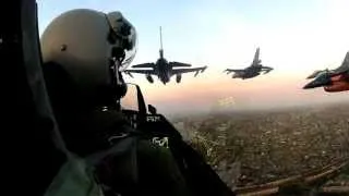 Fly by F-16's sluit inhuldiging af