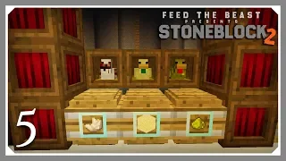 FTB Stoneblock 2 | Flight & Chicken Breeding & Yabba Barrels! | E05 (FTB Stoneblock 2 Let's Play)