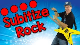 Subitize Rock (sŭbitize) to 10 | Math Song for Kids | Jack Hartmann