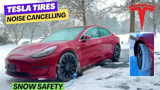 NEW Winter Tires Designed for Electric Vehicles (Hankook ION) - Tesla Model 3/Y 2024 #tesla