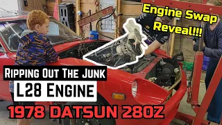 Datsun 280z Build - Episode 2 - Engine Removal And New Engine Reveal