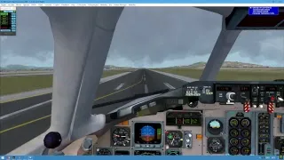 FS2004 | MADDOG MD82 | Odesa to Athens | VATSIM | Landing