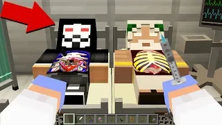 WHAT is INSIDE HACKER and GOD? SCARY SURGEON in Minecraft Noob vs Pro vs HACKER vs GOD