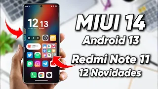 Booom 🥳 - Miui 14 Android 13 - Redmi Note 11 - 12 Novidades Adicionadas - Review Completo