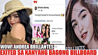 WOW NAMAN! ANDREA BRILLANTES EXCITED SA KANYANG BAGONG BILLBOARD! NEW ENDORSEMENT NA NAMAN