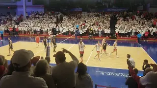 SET POINT! CARTHAGE COLLEGE men's volleyball WINS game 1 of NCAA D3 NATIONAL SEMIFINAL!