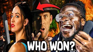 HARDEST ERB TO CALL EVER! | Lara Croft vs Indiana Jones. Epic Rap Battles Of History. (REACTION)