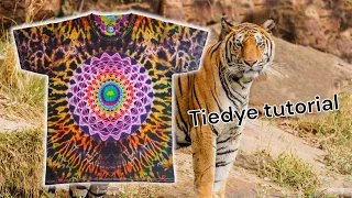 🔥 Tiedye Tutorial: Master the Art of Rainbow Mandala!