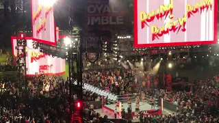 1/29/2022 WWE Royal Rumble (St. Louis, MO) - Women's RR #28 "Rowdy" Ronda Rousey Entrance