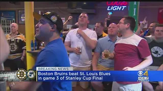 Bruins Fans Celebrate Big Win Over Blues In Game 3