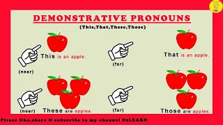 Demonstrative Pronouns| Basic English Grammar |S2LEARN