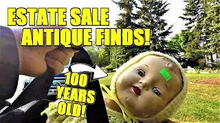 Ep438:  AWESOME ANTIQUE FINDS AT THIS HUGE ESTATE SALE!! 😮 GARAGE SALE SHOP WITH ME! 😁