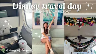 DISNEY WORLD TRAVEL DAY✨ checking into Caribbean Beach Resort & Little Mermaid room tour