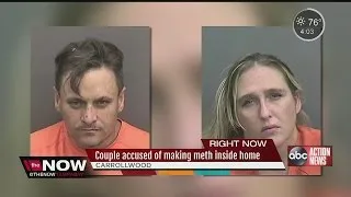 Couple accused of making meth inside home