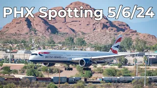 10+ MINS CLOSE UP Spotting at Phoenix Sky Harbor | British Airways A350-1000, UPS MD11F,etc | Ep. 2