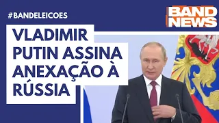 Vladimir Putin assina anexação à Rússia