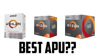 Athlon 3000G vs Ryzen 3 3200G vs Ryzen 5 3400G Benchmarks