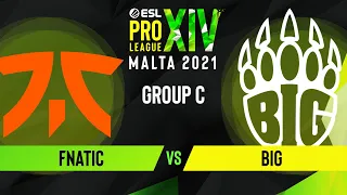 CS:GO - BIG vs. Fnatic [Overpass] Map 1 - ESL Pro League Season 14 - Group C