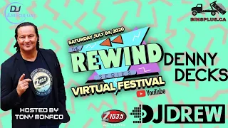 Rewind Series Virtual Festival: Denny Decks + DJ Drew Hosted by Tony Monaco  (2PM SET 2)