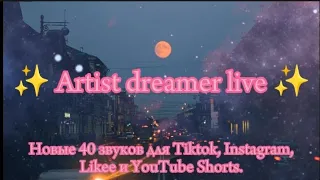 ✨ Artist dreamer live ✨ (снимите видео под новые 40 звуков)