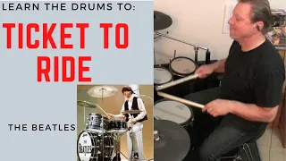 How to drum: Ticket To Ride - The Beatles  drums